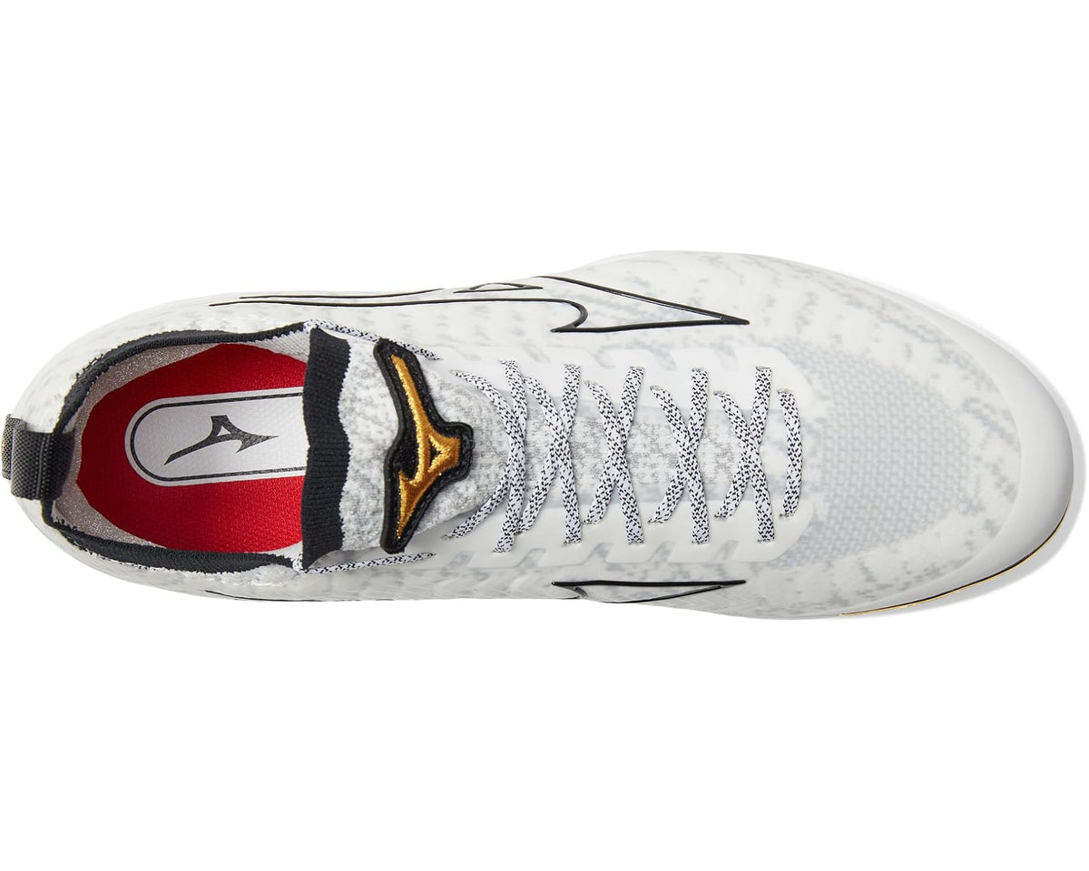 Men's Mizuno Pro Knit 2 Metal White-Gold