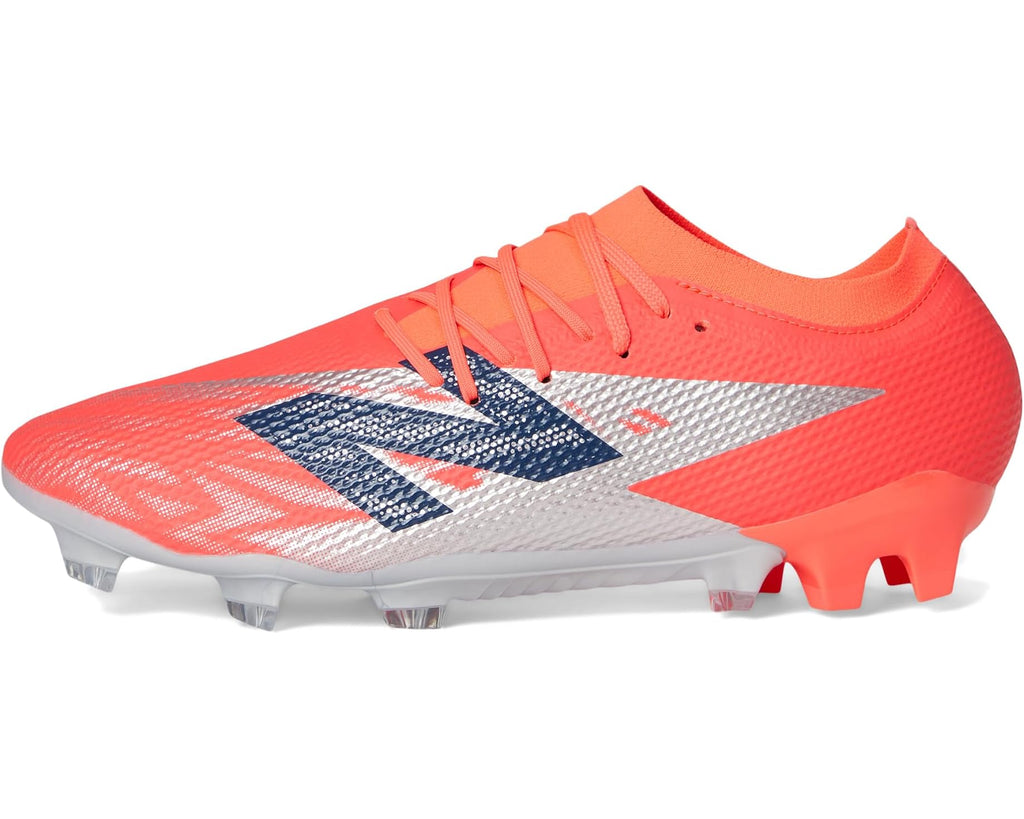 Unisex New Balance Furon Team FG V8 Soccer Cleats Energy Red/NB Navy/Light Cyclone