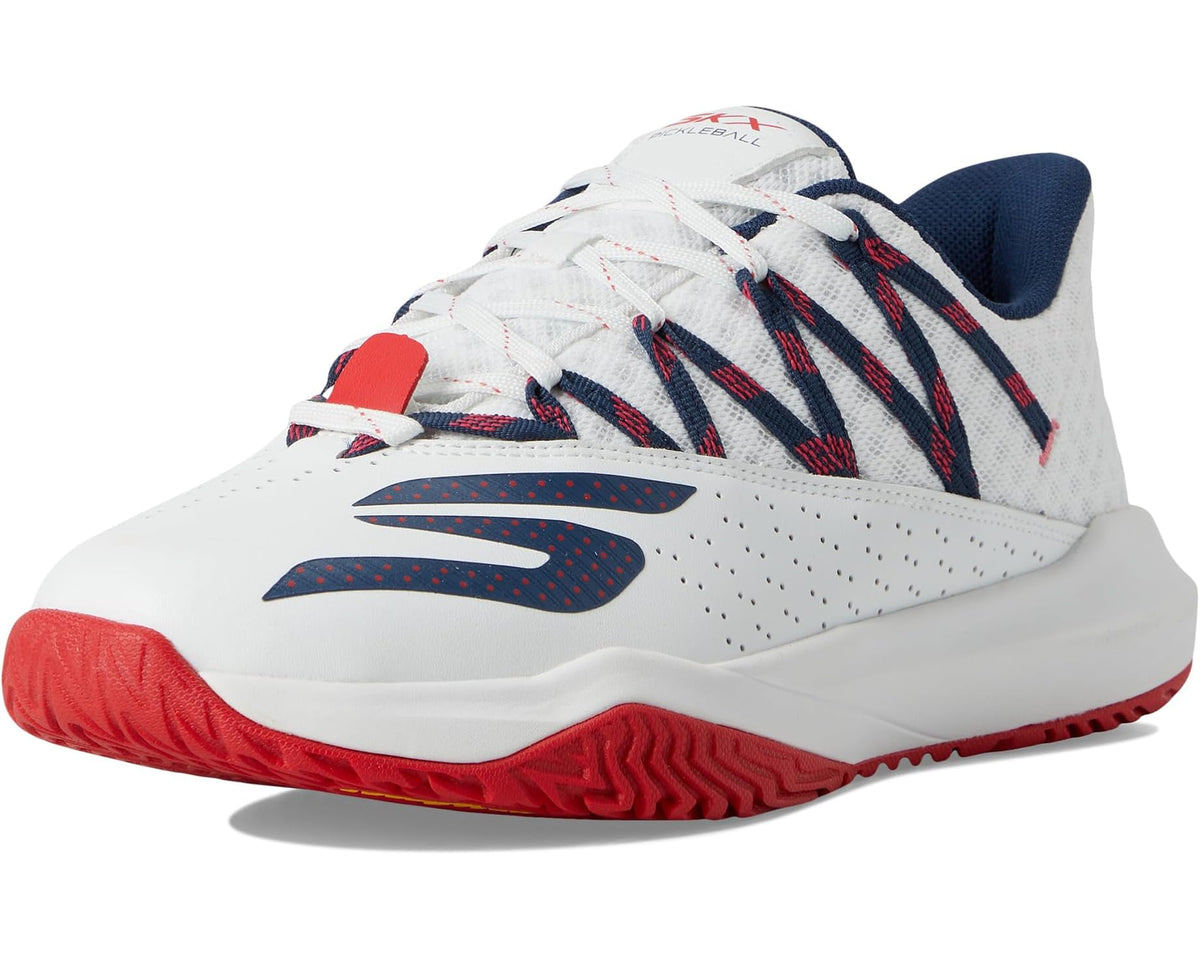 Men's SKECHERS Skechers Viper Court Rally White/Navy/Red