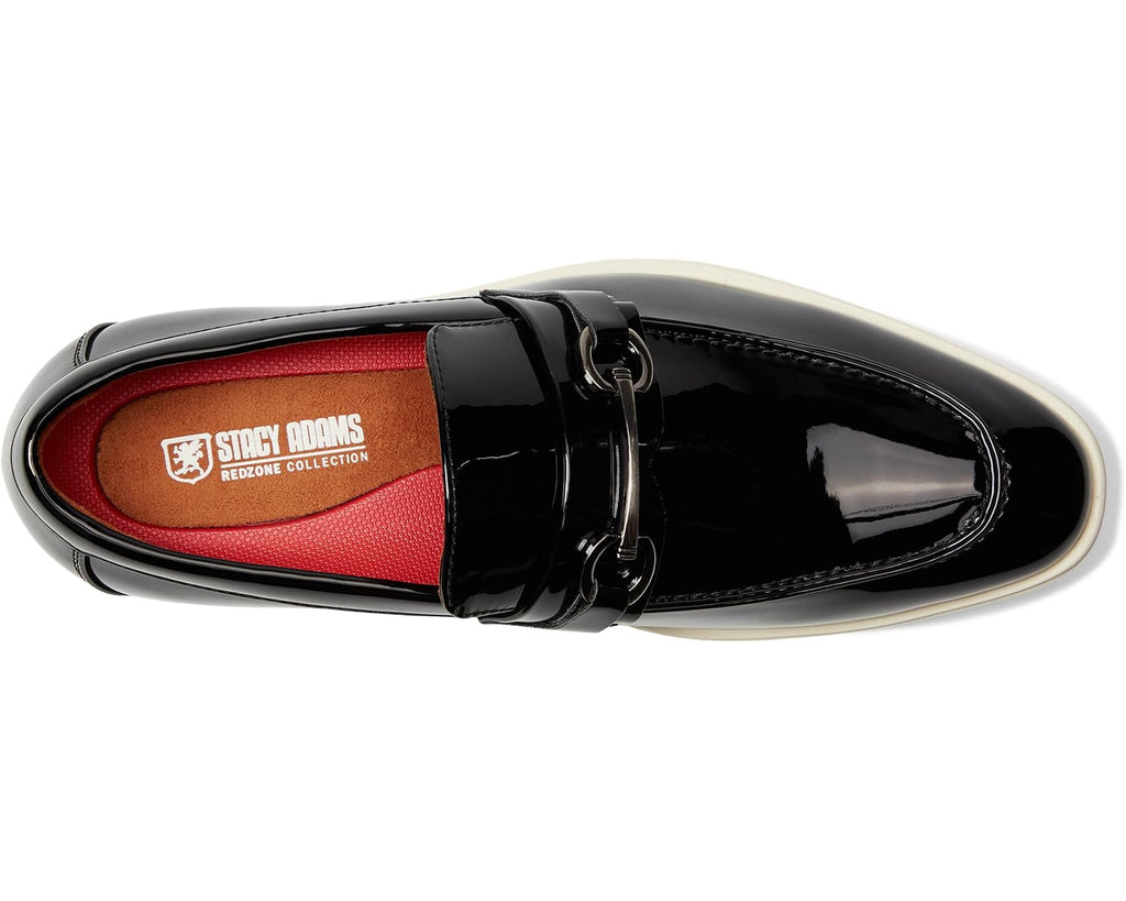 Men's Stacy Adams Slayton Moc Toe Slip-On Black Patent