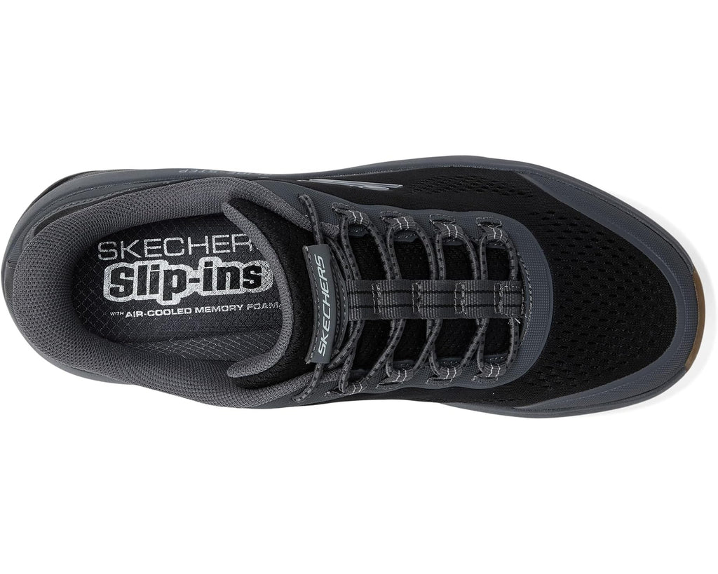 Men's SKECHERS Glide-Step Sole Hands Free Slip-in Black/Charcoal