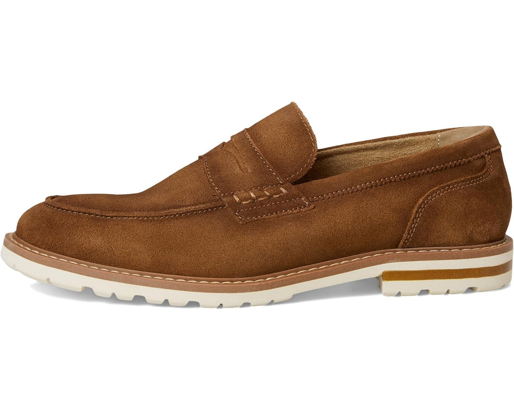 Men's Stacy Adams Hopkins Penny Slip-On Brown Suede