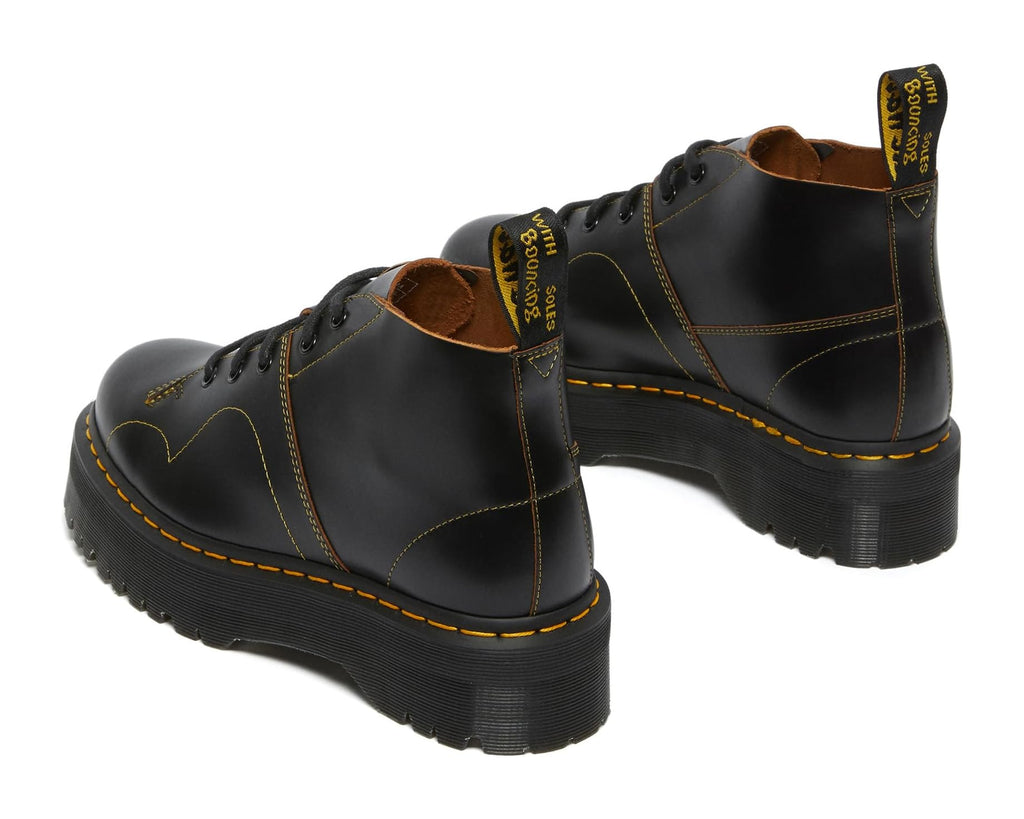 Unisex Dr. Martens Church Quad Black Vintage Smooth