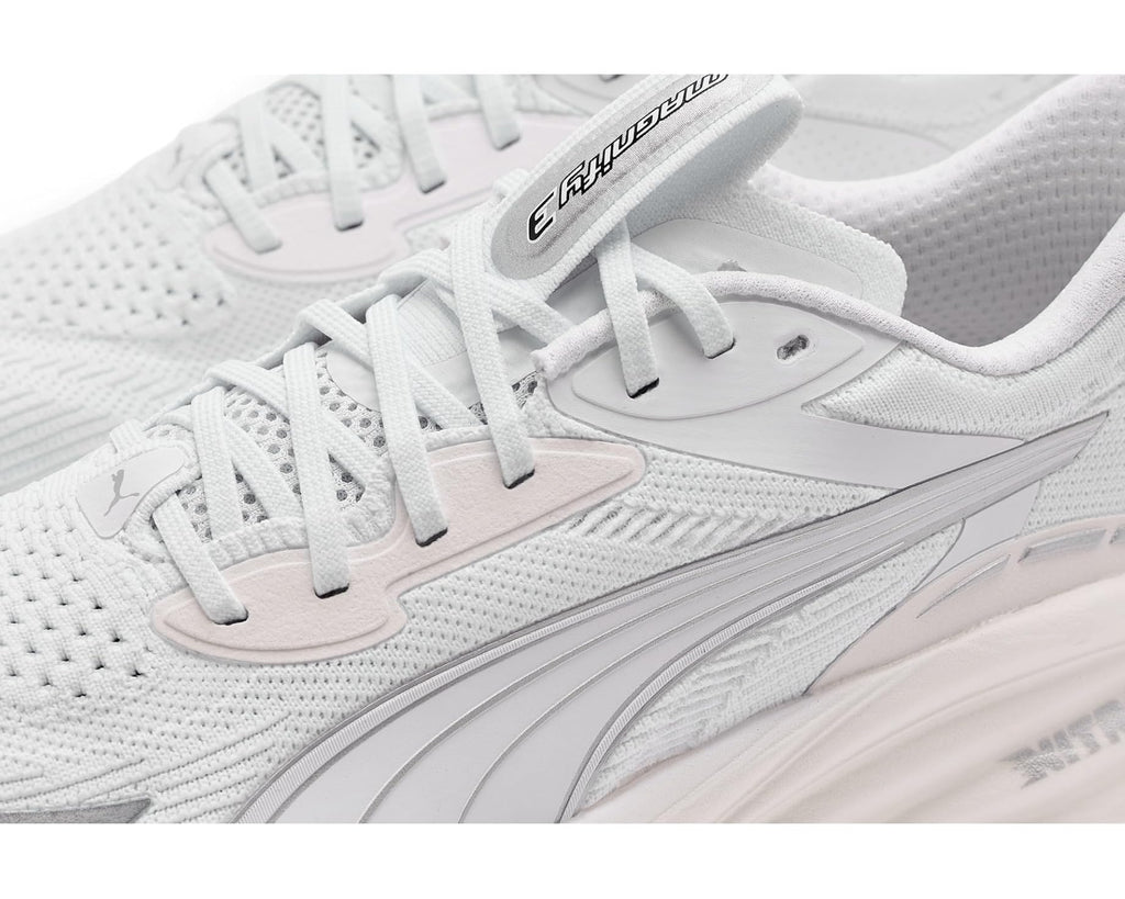 Men's PUMA Magnify Nitro 3 Running Shoes Puma White/Warm White