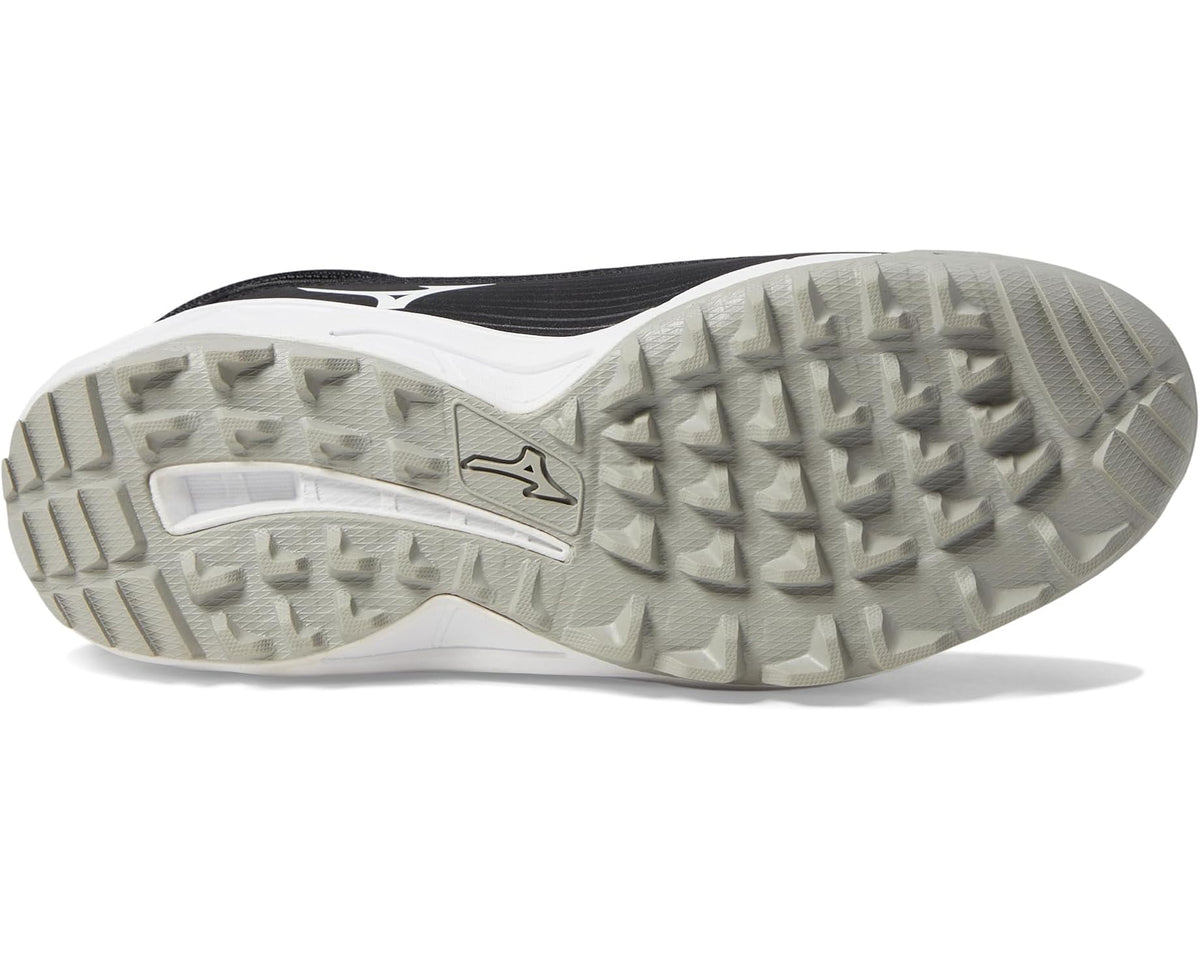 Men's Mizuno Ambition 3 BB Mid AS Baseball Cleats Black/White