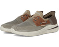 Men's SKECHERS Delson 3.0 Roth Hands Free Slip-Ins Taupe/Brown