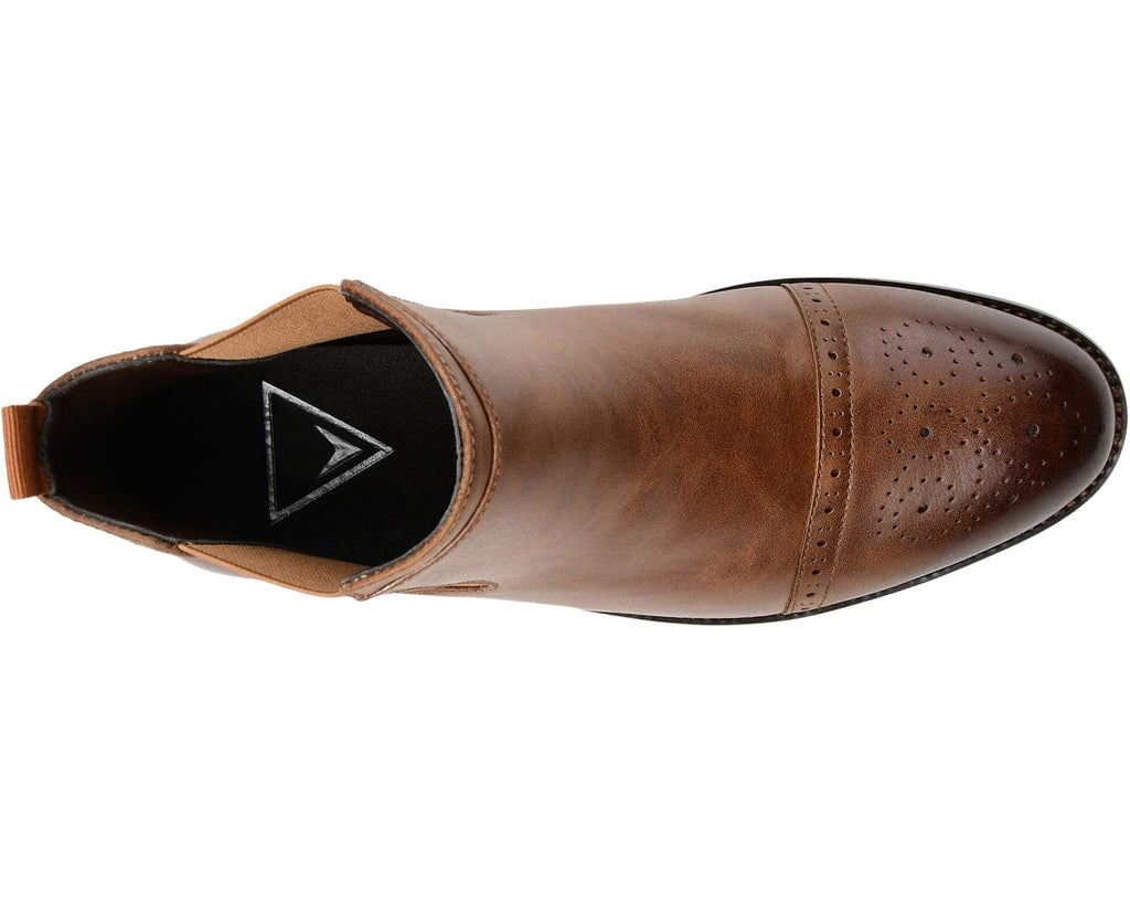 Men's Vance Co. Garrett Cap Toe Chelsea Boot Tan Man-made