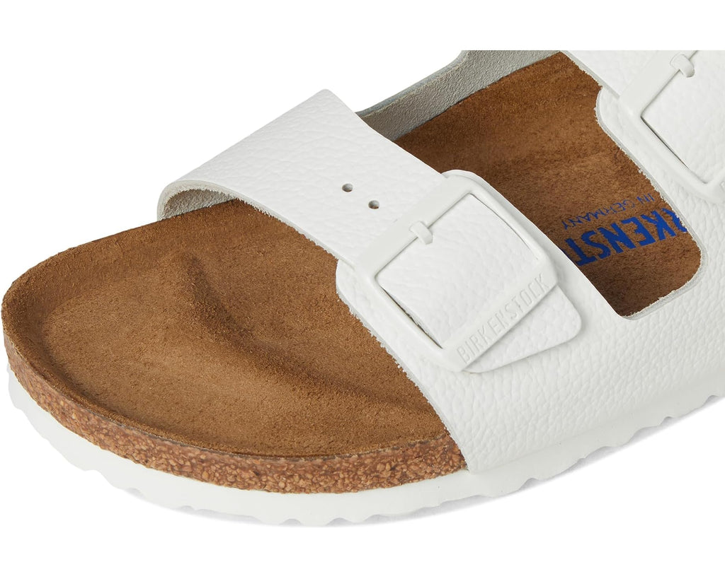Unisex Birkenstock Arizona Soft Footbed - Leather (Unisex) White Leather