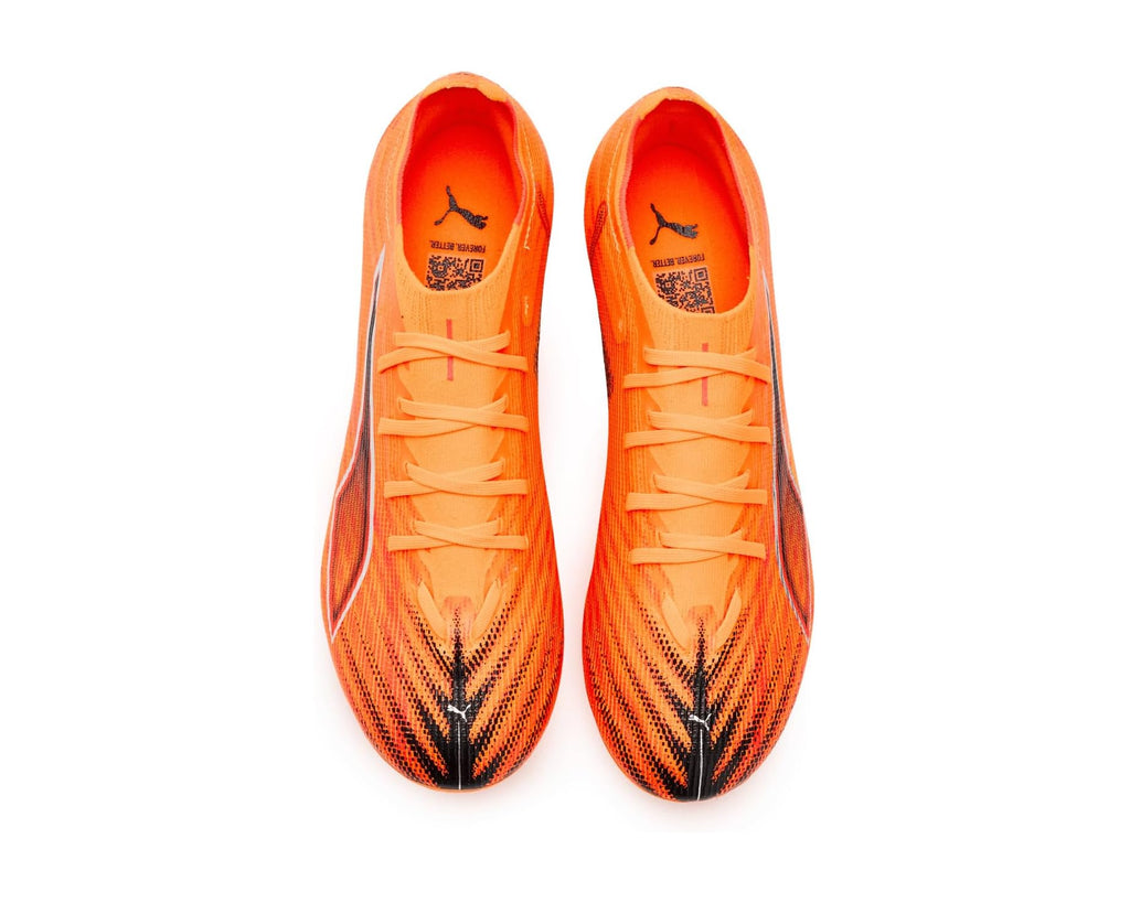 Men's PUMA Ultra 6 Match Firm, Artificial Ground Soccer Cleats Heat Fire/Black/Glowing Red