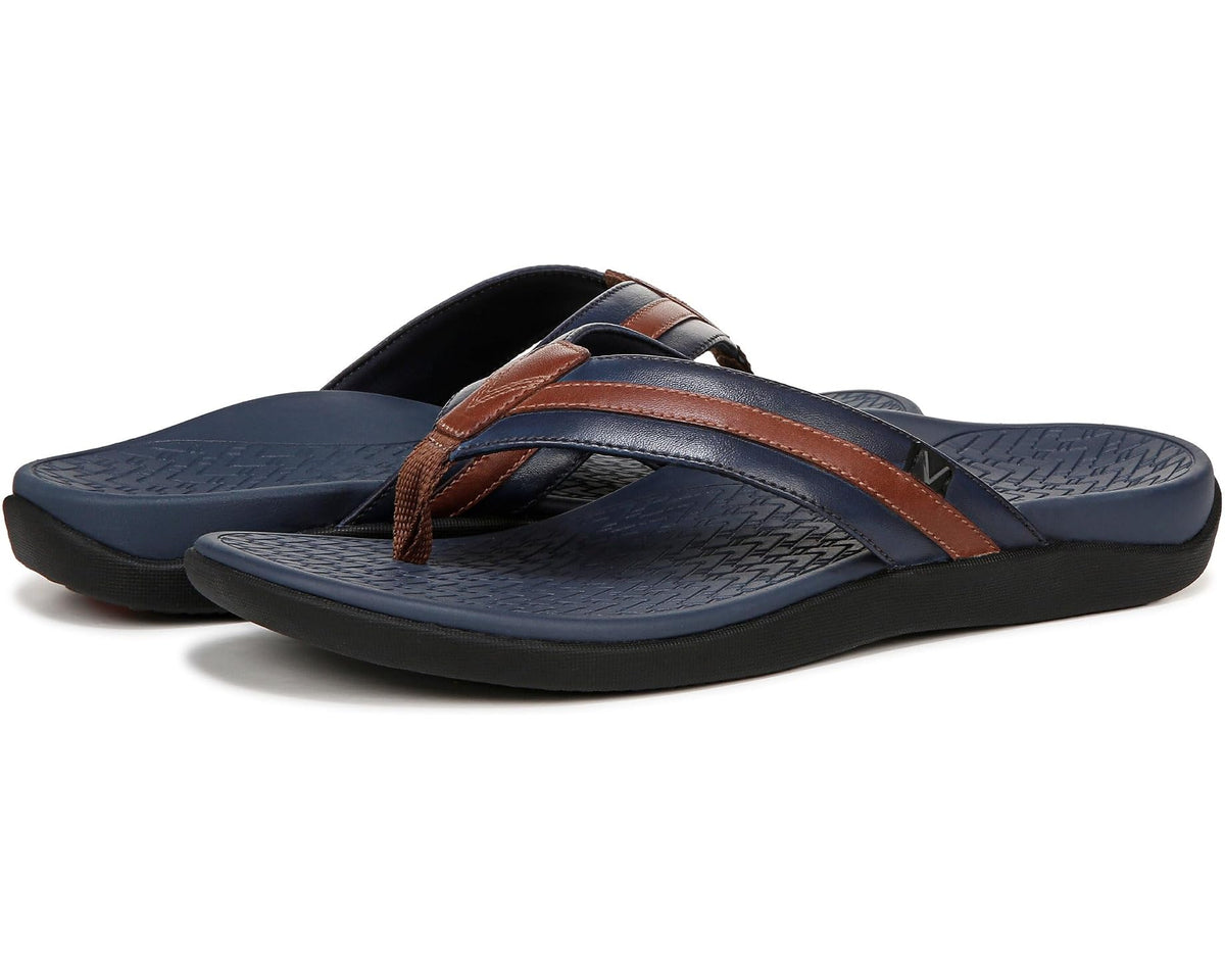 Men's VIONIC Mtide II Navy Brown Sm Leather