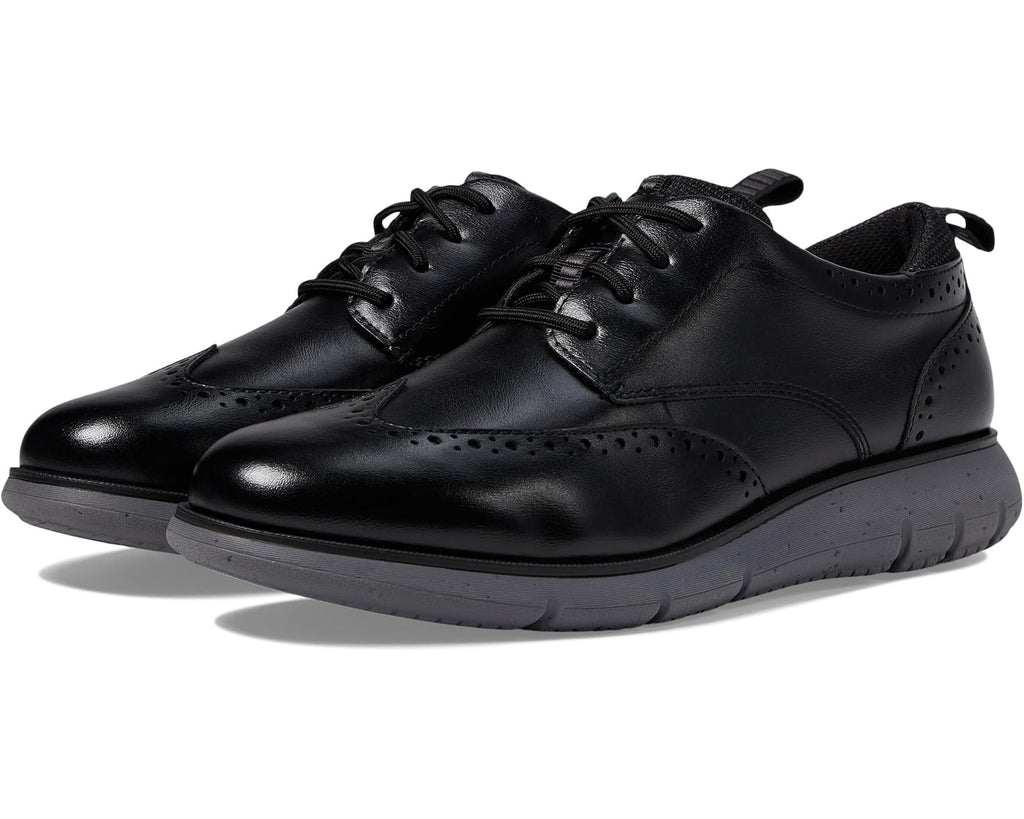 Men's Nunn Bush Stance Wing Tip Oxford Black