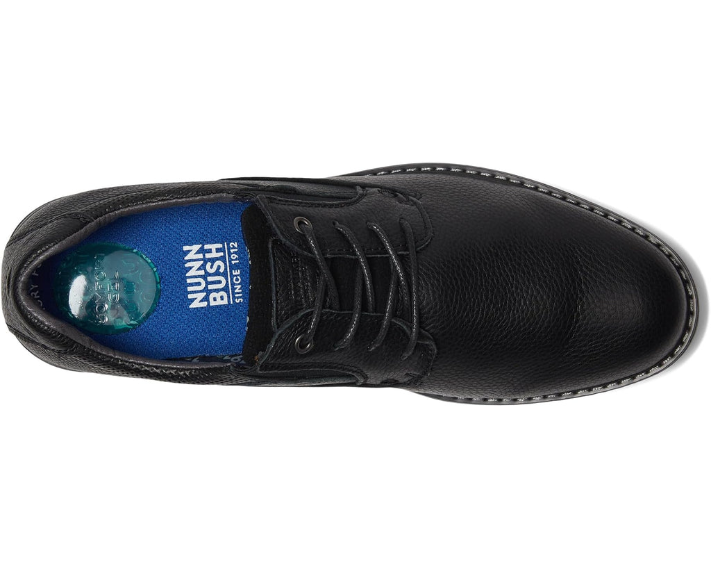 Men's Nunn Bush Bayridge Plain Toe Oxford Black