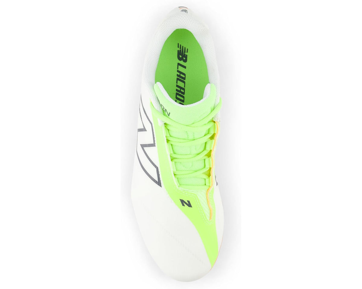 Unisex New Balance BurnX4 Lacrosse Cleats White/Green