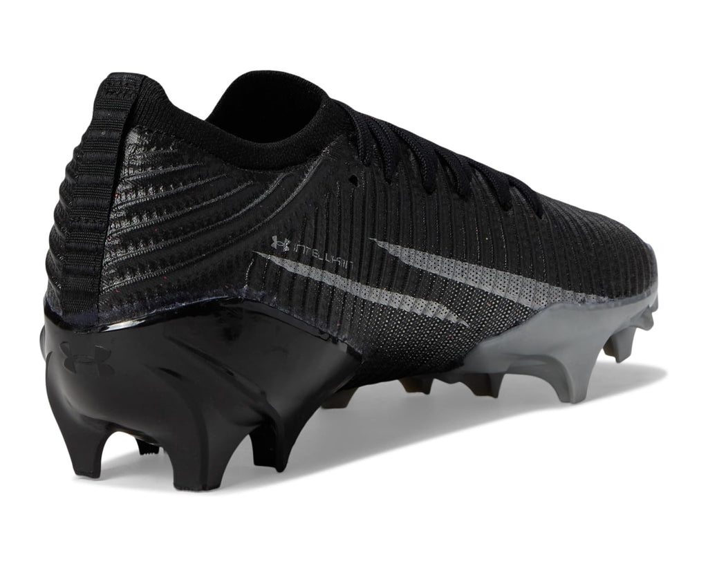 Men's Under Armour Blur Pro Football Cleats Black/Metallic Silver/Metallic Silver