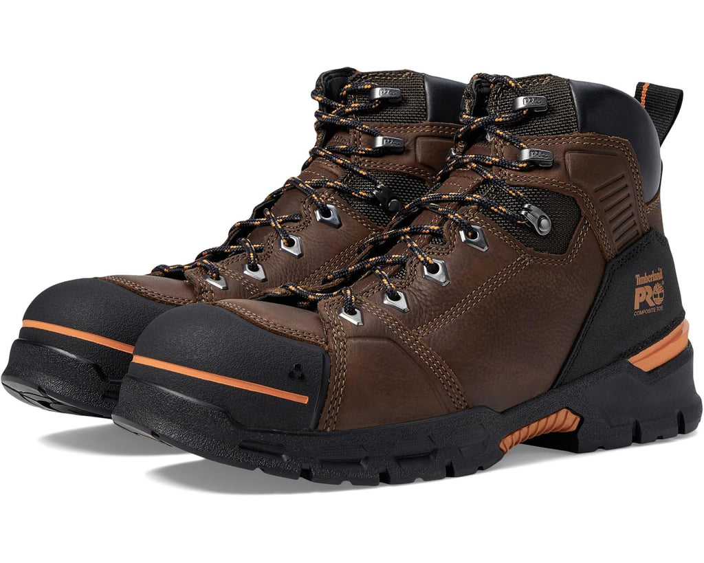 Men's Timberland PRO Endurance EV 6 Composite Safety Toe Teak/Orange