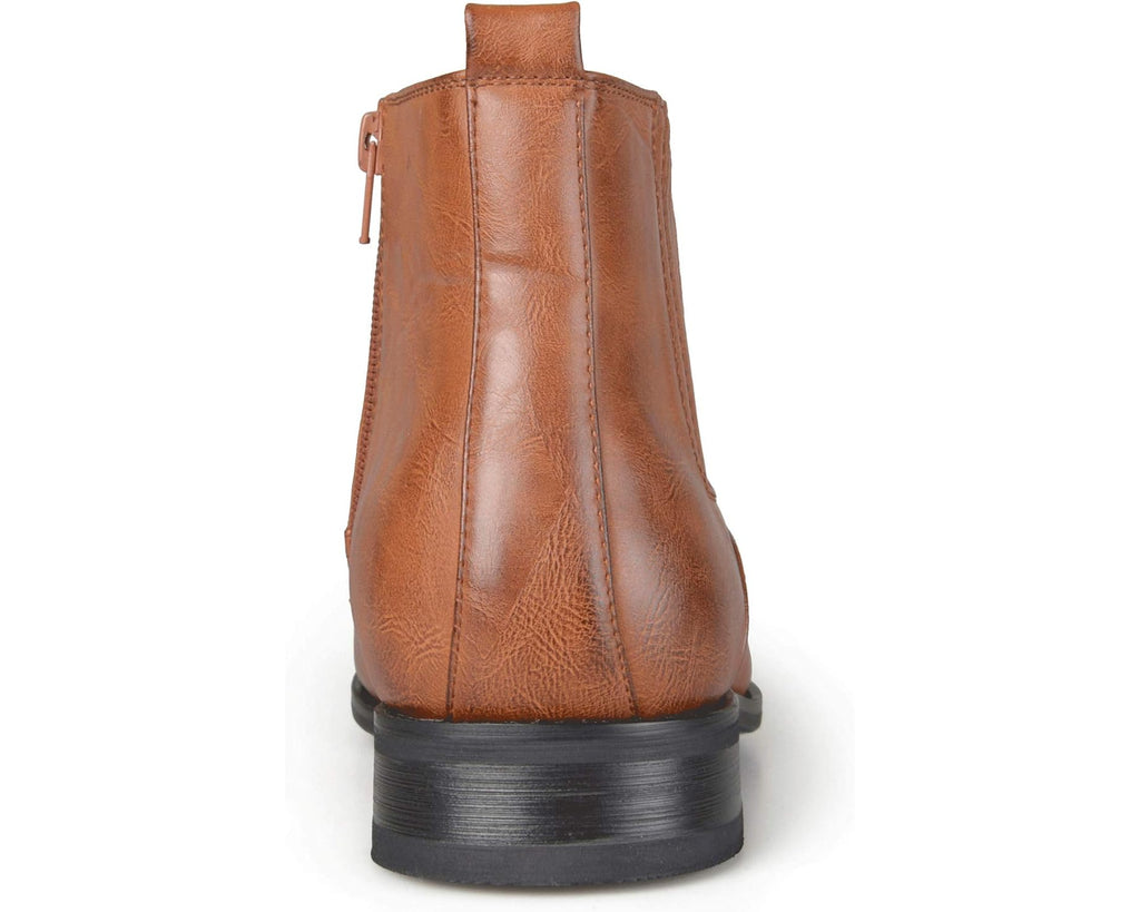 Men's Vance Co. Alex Chelsea Boot Tan Faux Leather