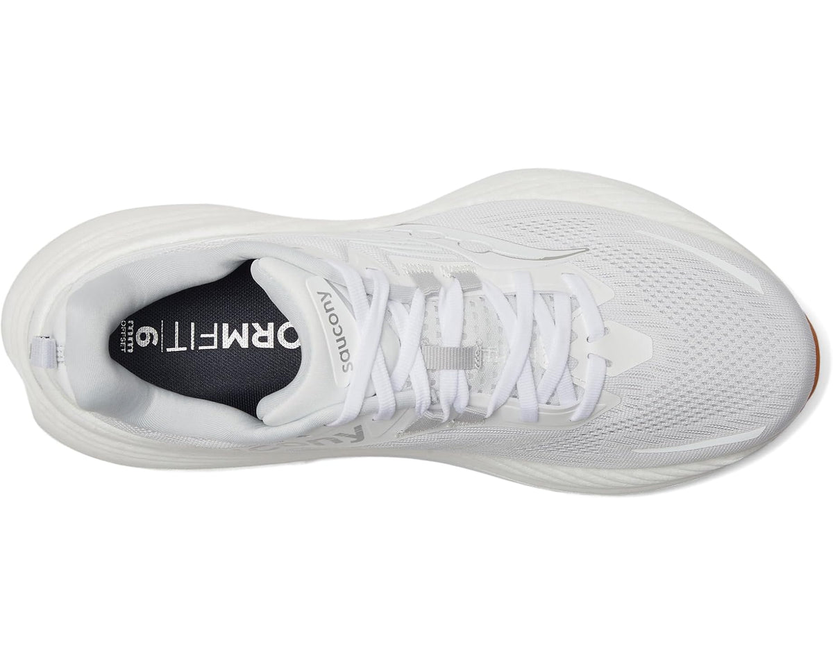 Men's Saucony Hurricane 24 White/Silver
