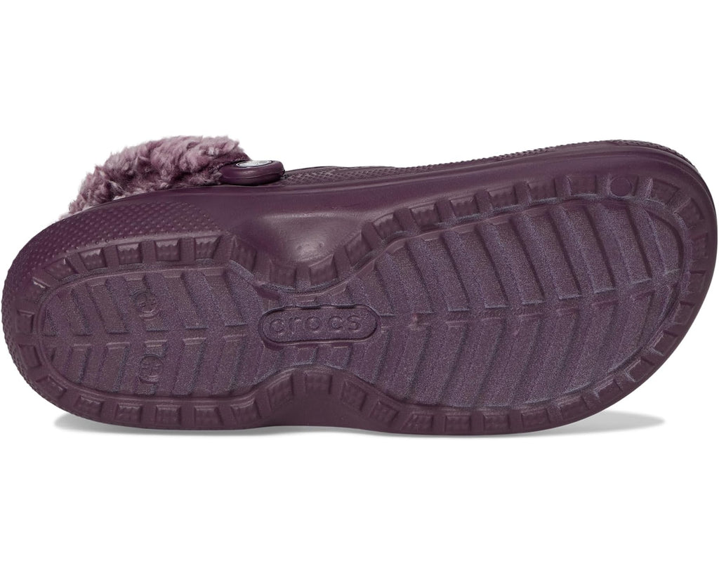 Unisex Crocs Classic Fleece Lined Clogs Plush Plum