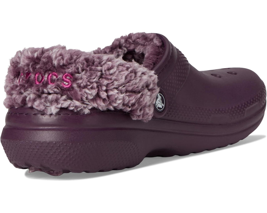 Unisex Crocs Classic Fleece Lined Clogs Plush Plum