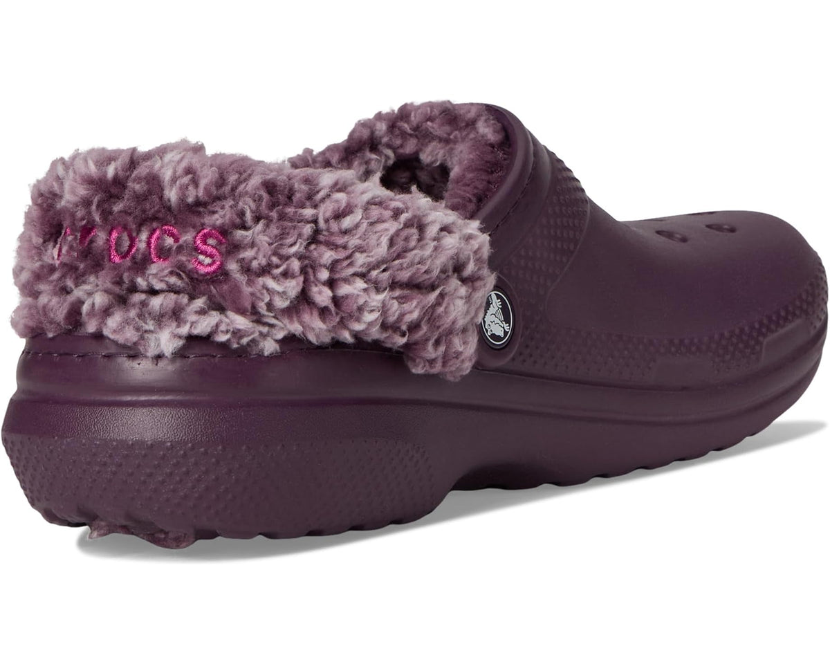 Unisex Crocs Classic Fleece Lined Clogs Plush Plum