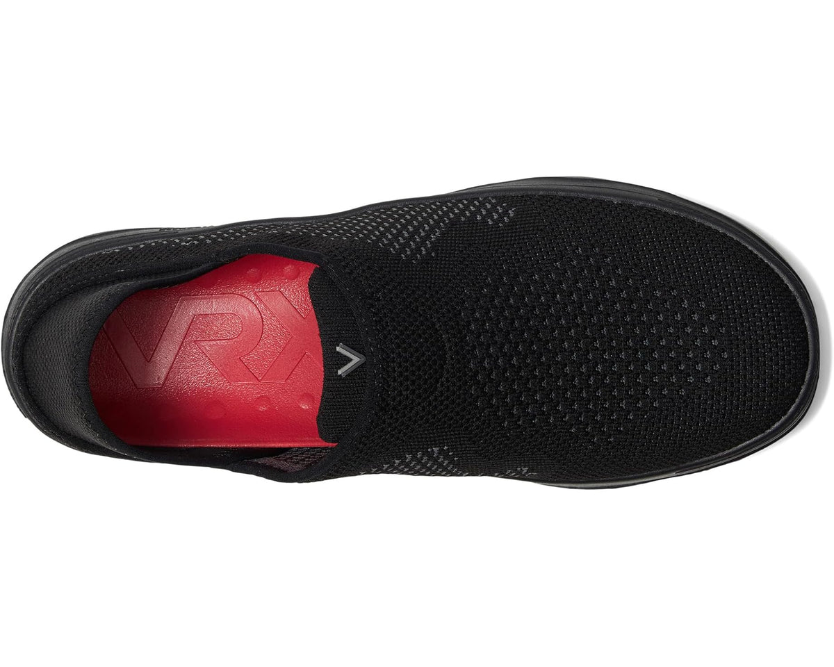 Men's VIONIC Sage Rx Recovery Shoes Black Knit Fabric