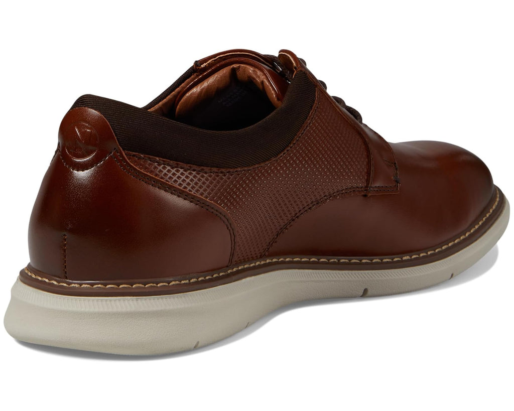 Men's Nunn Bush Chase Plain Toe Oxford Cognac