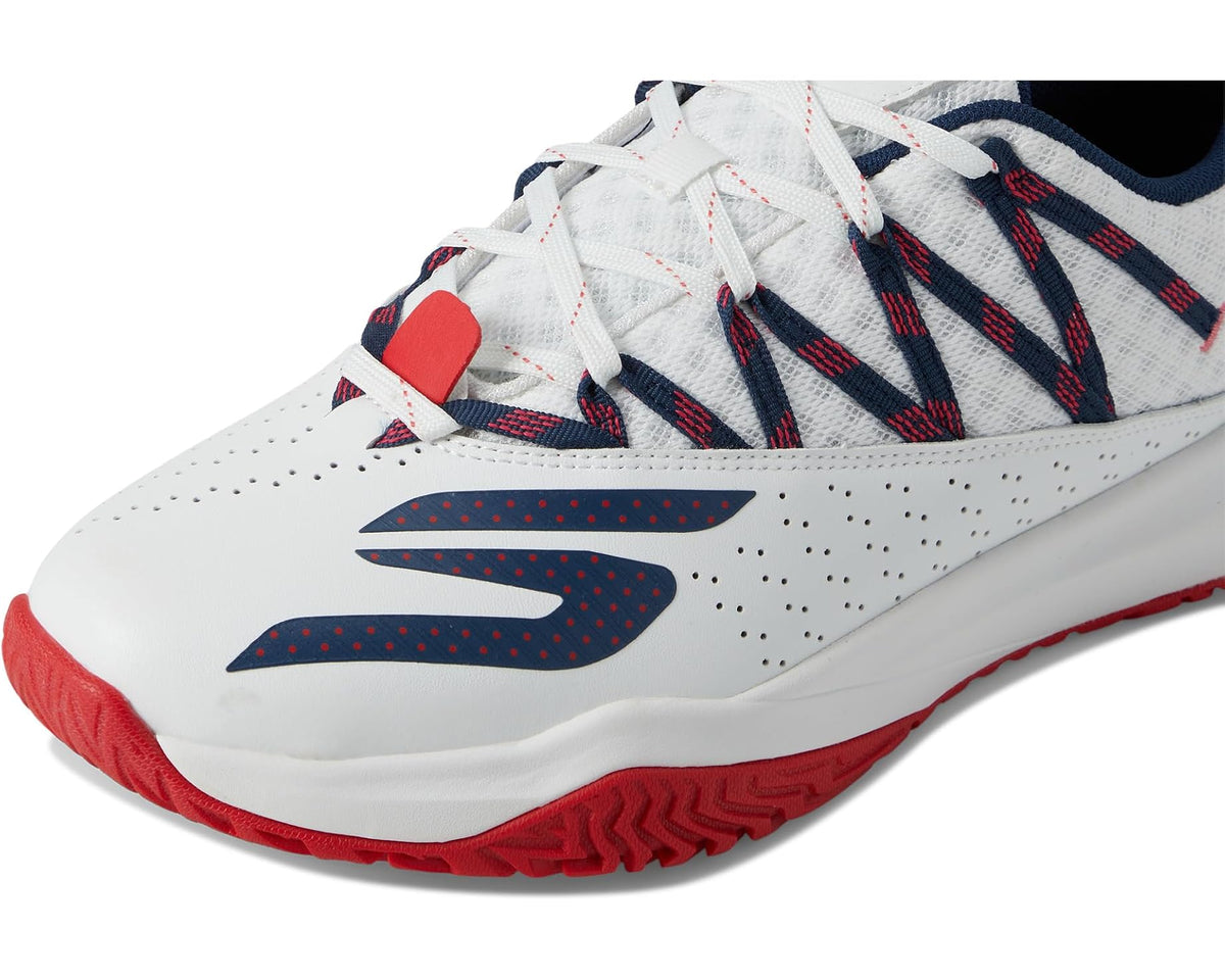 Men's SKECHERS Skechers Viper Court Rally White/Navy/Red