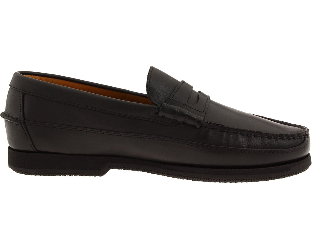Men's Mephisto Cap Vert Black Smooth Leather
