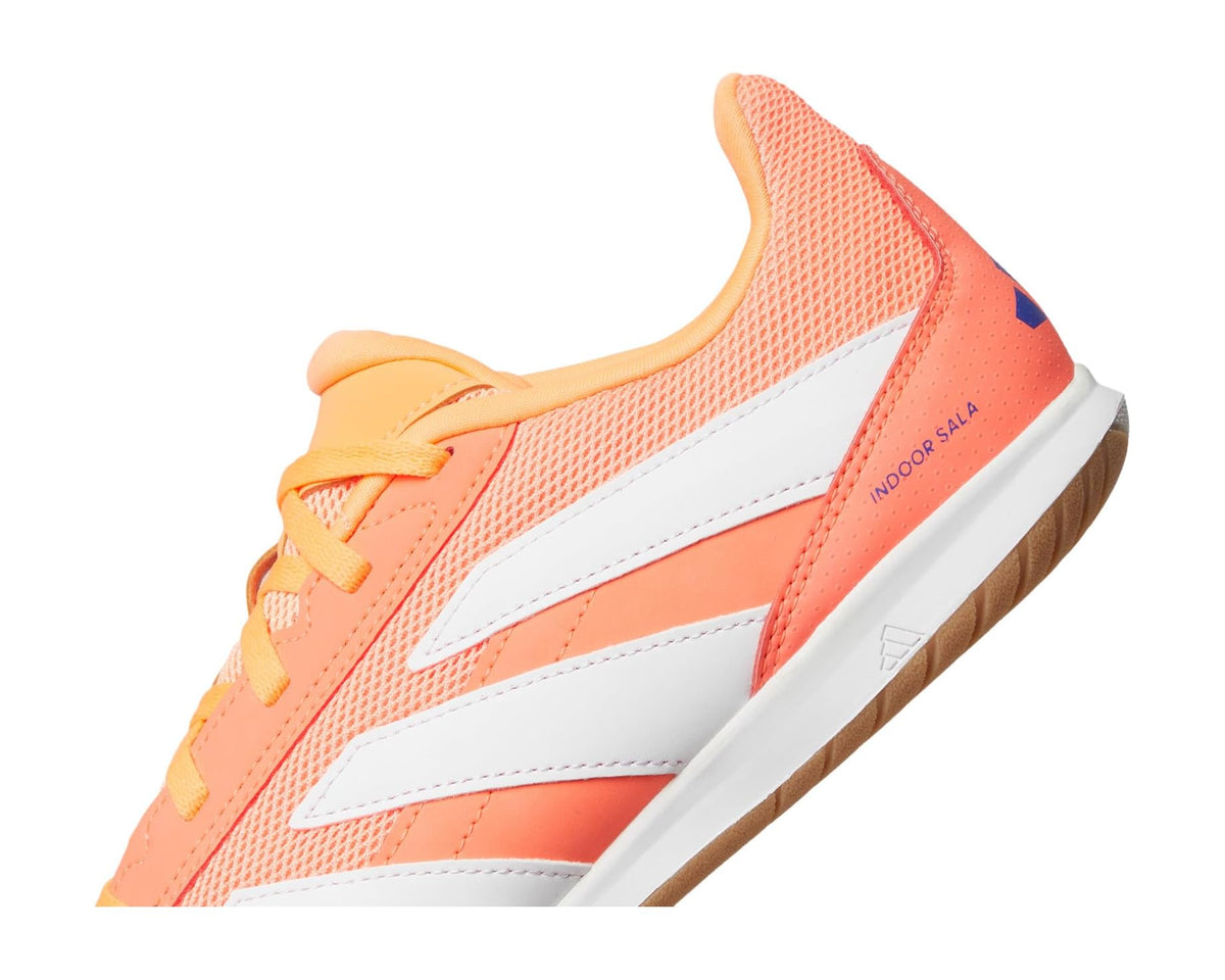 Unisex adidas Predator Club Indoor Soccer Cleats Signal Coral/White/Beam Orange
