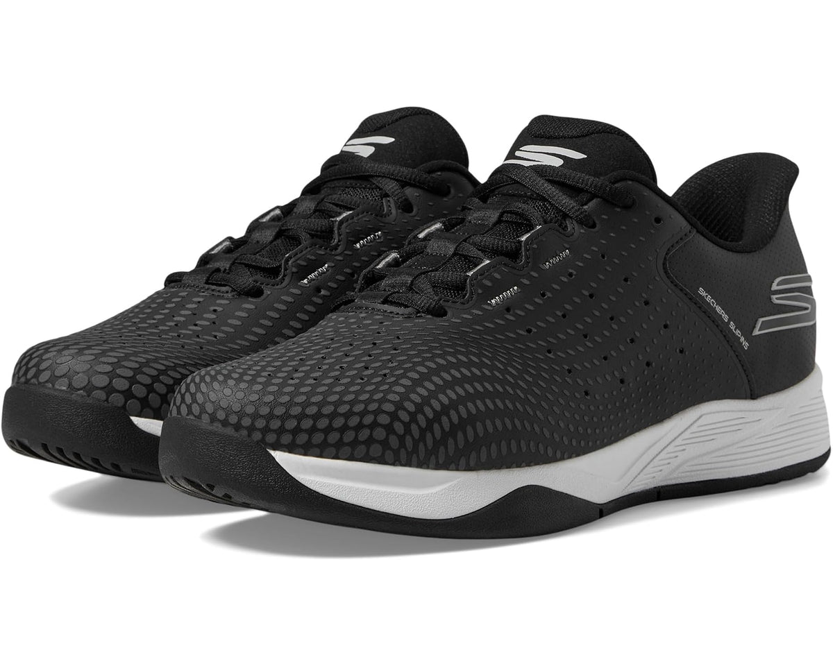 Men's SKECHERS Skechers Pickleball Slip-ins Relaxed Fit: Viper Court Reload Black/White