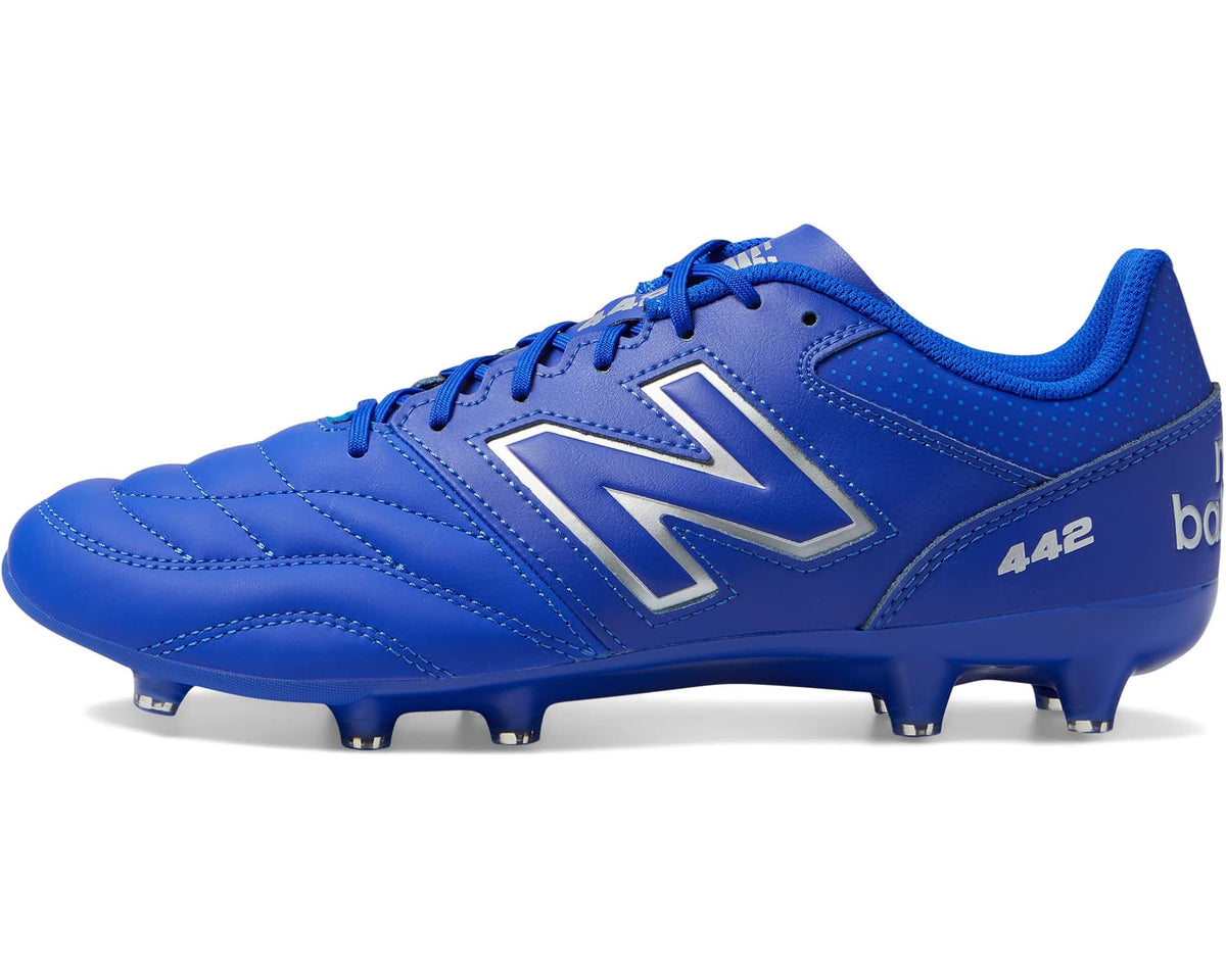 Men's New Balance 442 V2 Team FG Soccer Cleats Blue/White
