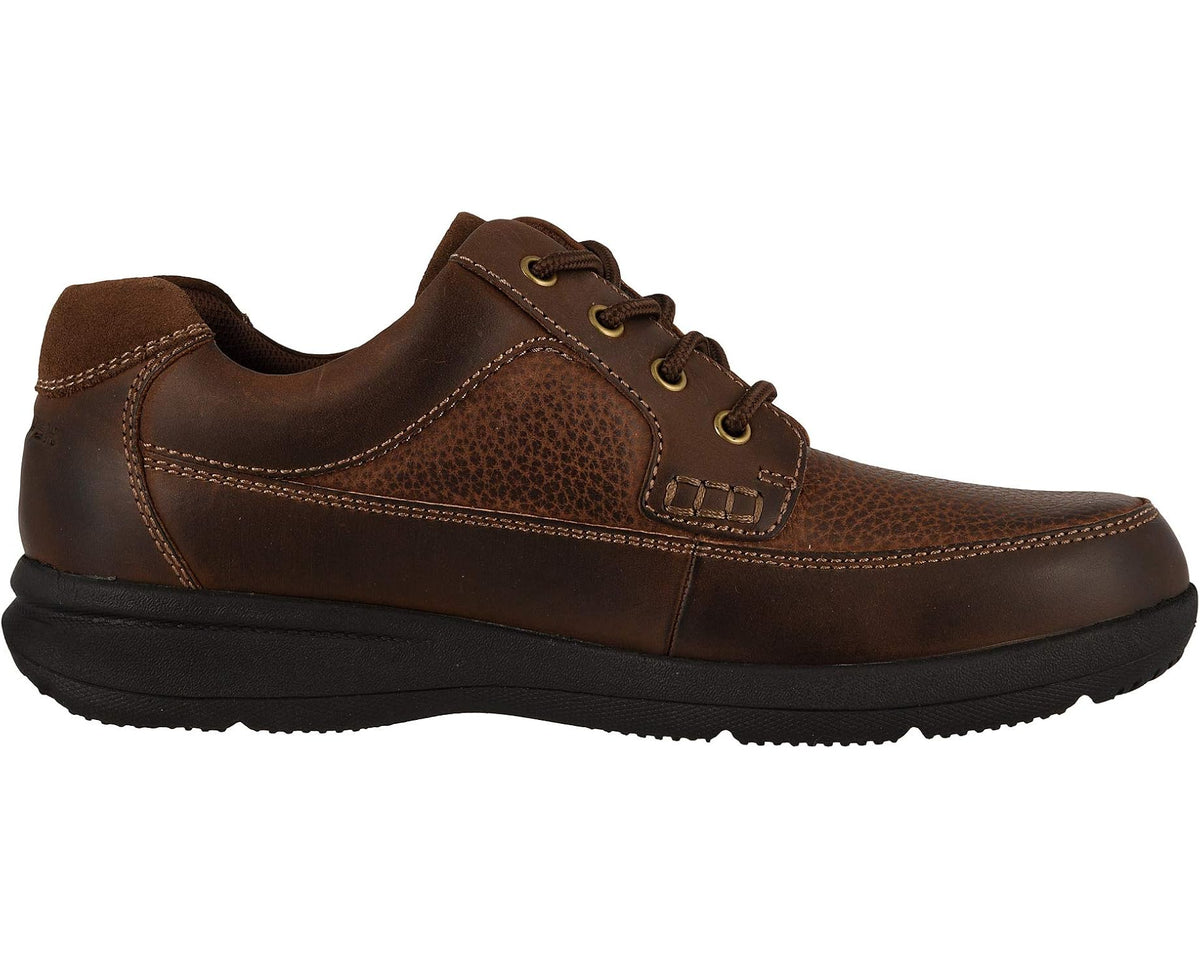 Men's Nunn Bush Cam Oxford Casual Walking Shoe Brown Crazy Horse