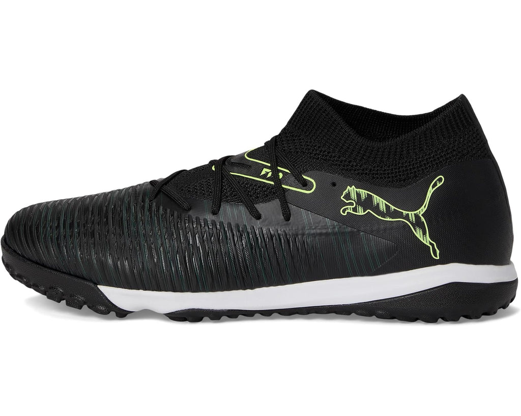 Men's PUMA Future 8 Match Turf Trainer Soccer Cleats Black/Fizzy Light/Green Terrain