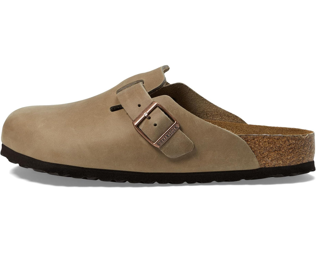 Unisex Birkenstock Boston Soft Footbed - Oiled Leather (Unisex) Tobacco Oiled Leather
