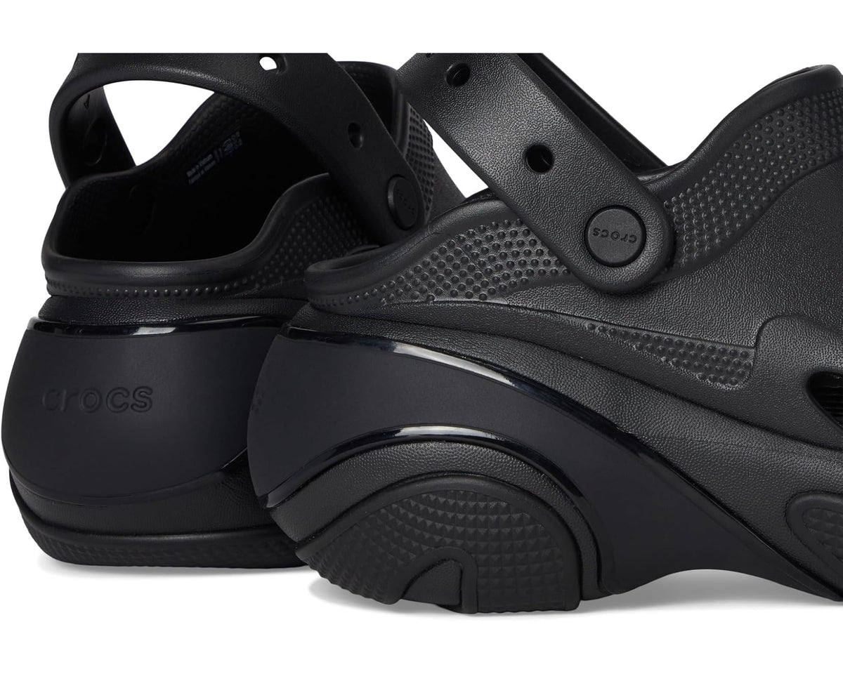 Unisex Crocs Bubble Crush Clogs Triple Black