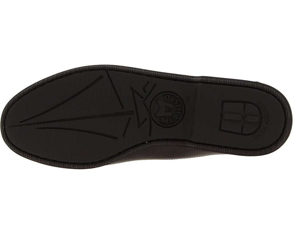 Men's Mephisto Cap Vert Black Smooth Leather