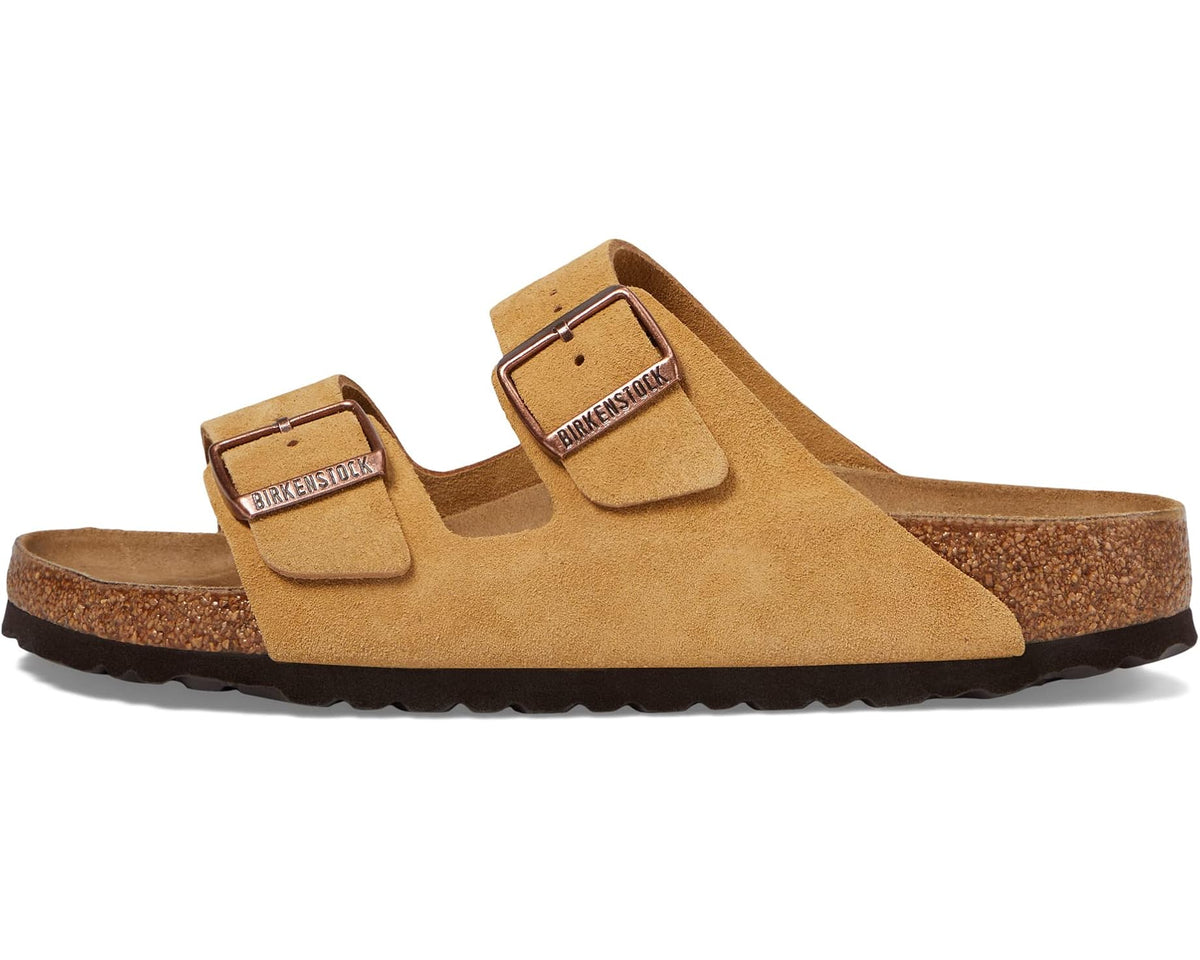 Unisex Birkenstock Arizona - Suede (Unisex) Latte Cream
