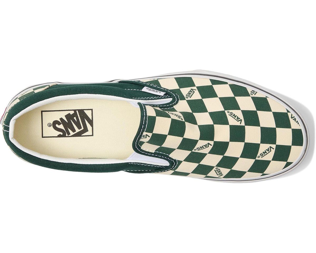 Unisex Vans Classic Slip-on Vans Check Emerald
