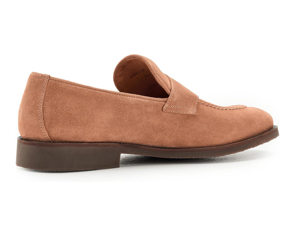 Men's Peter Millar Madison Suede Penny Loafer Dark Jute