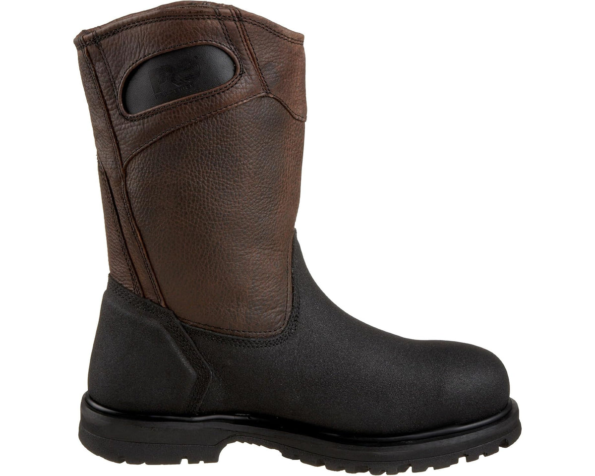 Men's Timberland PRO Powerwelt Pull-On Steel Safety Toe Rancher Brown