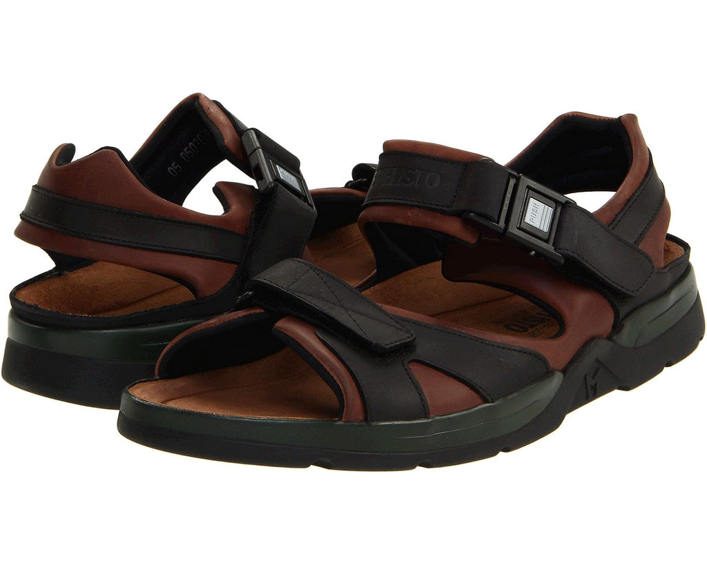 Men's Mephisto Shark Dark Brown/Black Waxy Leather