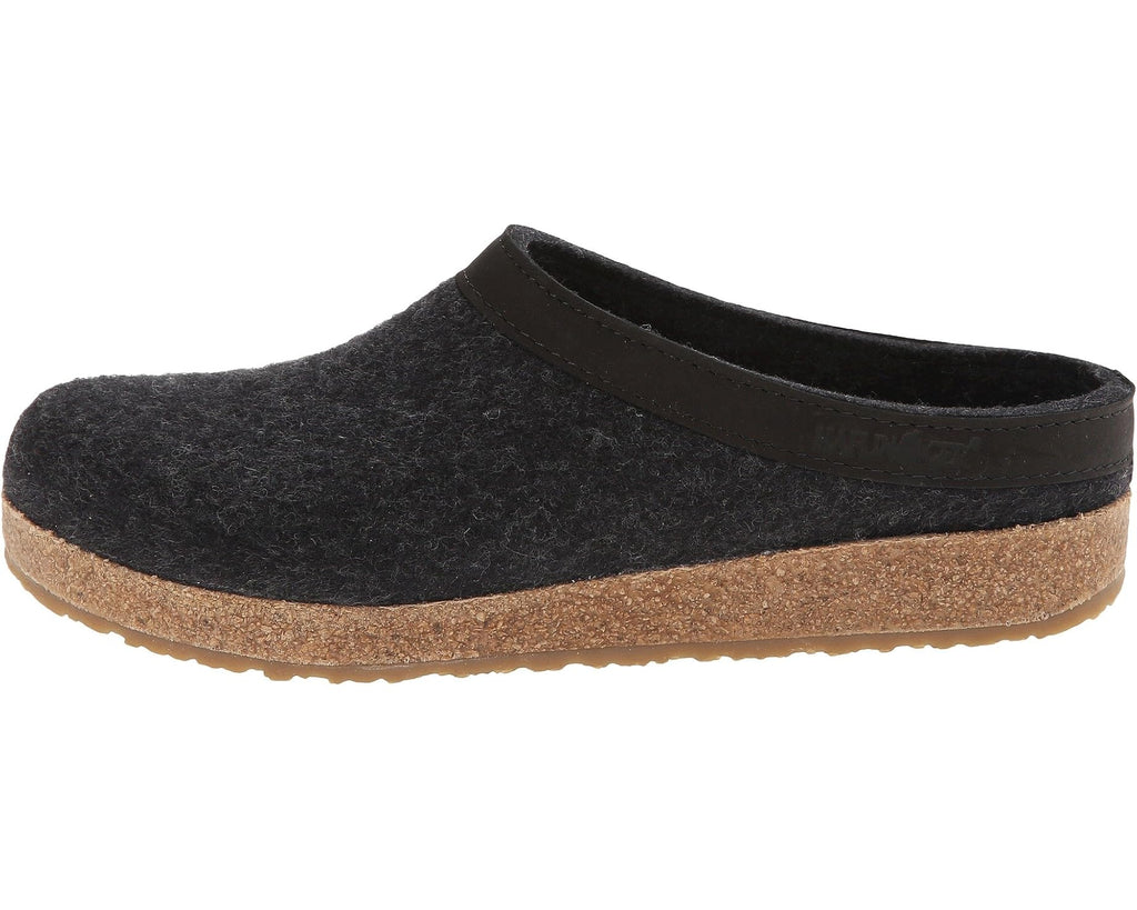 Unisex Haflinger GZL Leather Trim Grizzly Charcoal