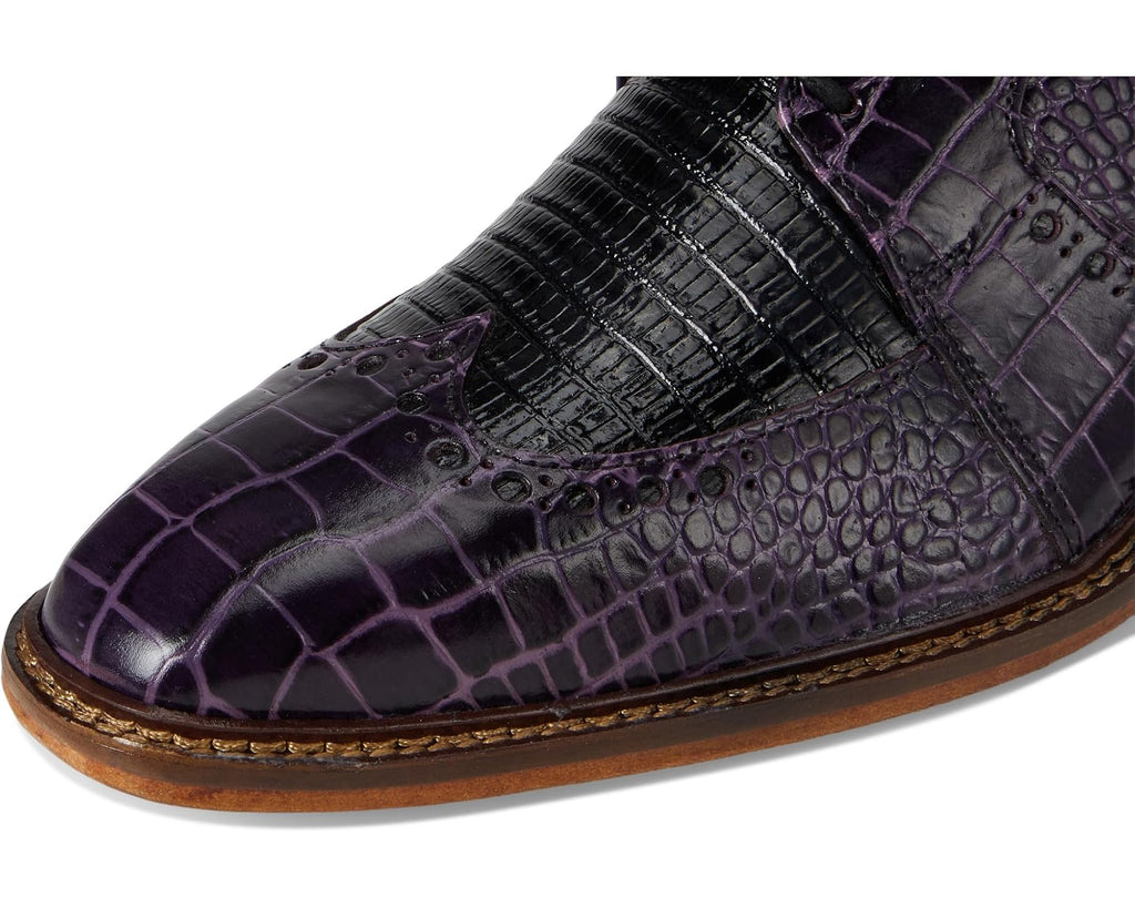Men's Stacy Adams Travato Wingtip Lace-Up Purple Multi