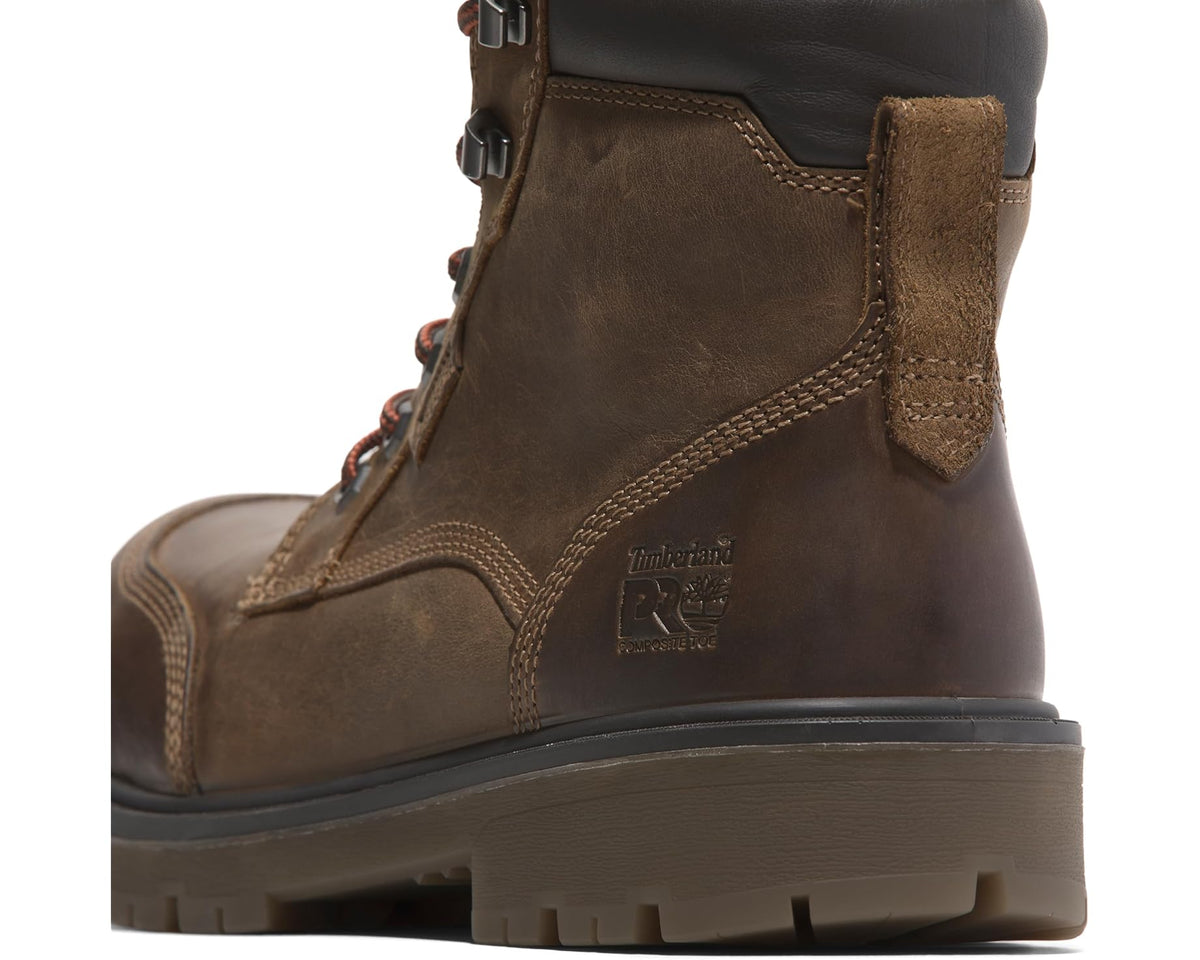 Men's Timberland PRO Whitman 6 Inch Composite Safety Toe Waterproof Gaucho Brown