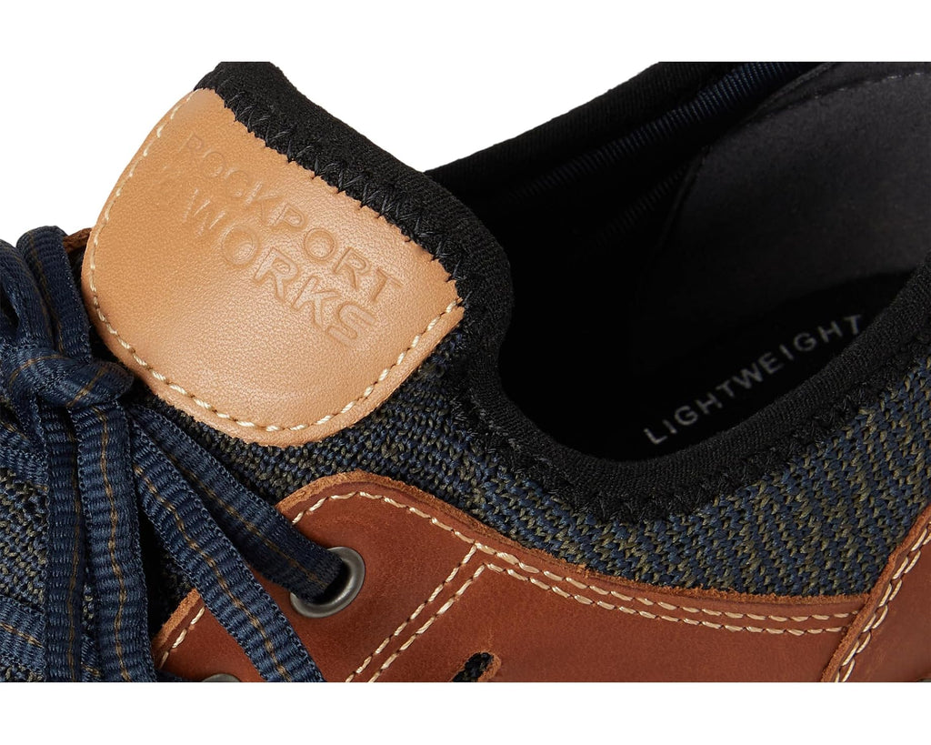 Men's Rockport Works TruFlex Work Comp Toe SD Blue/Tan