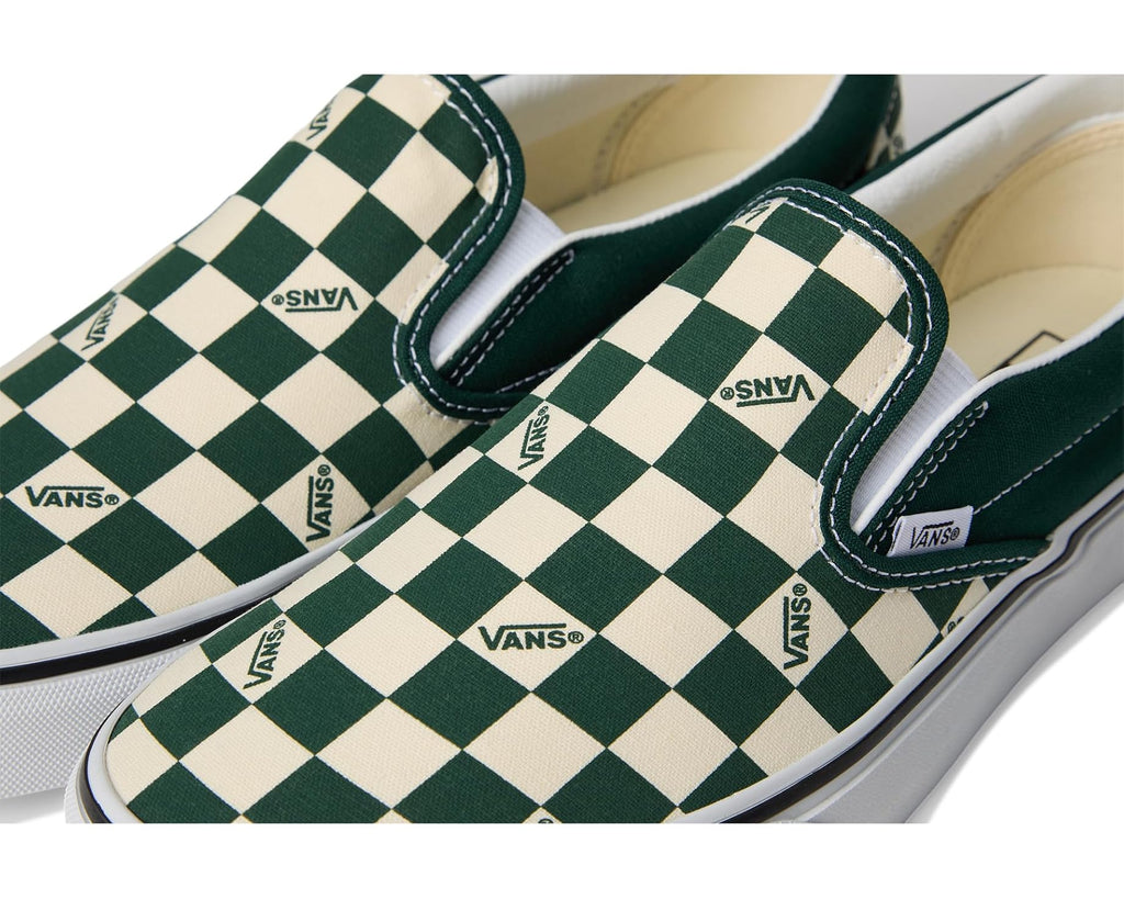Unisex Vans Classic Slip-on Vans Check Emerald
