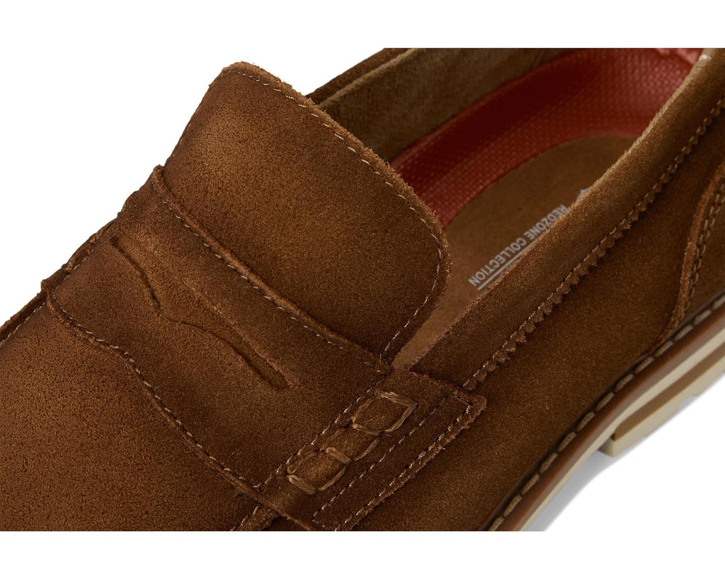 Men's Stacy Adams Hopkins Penny Slip-On Brown Suede