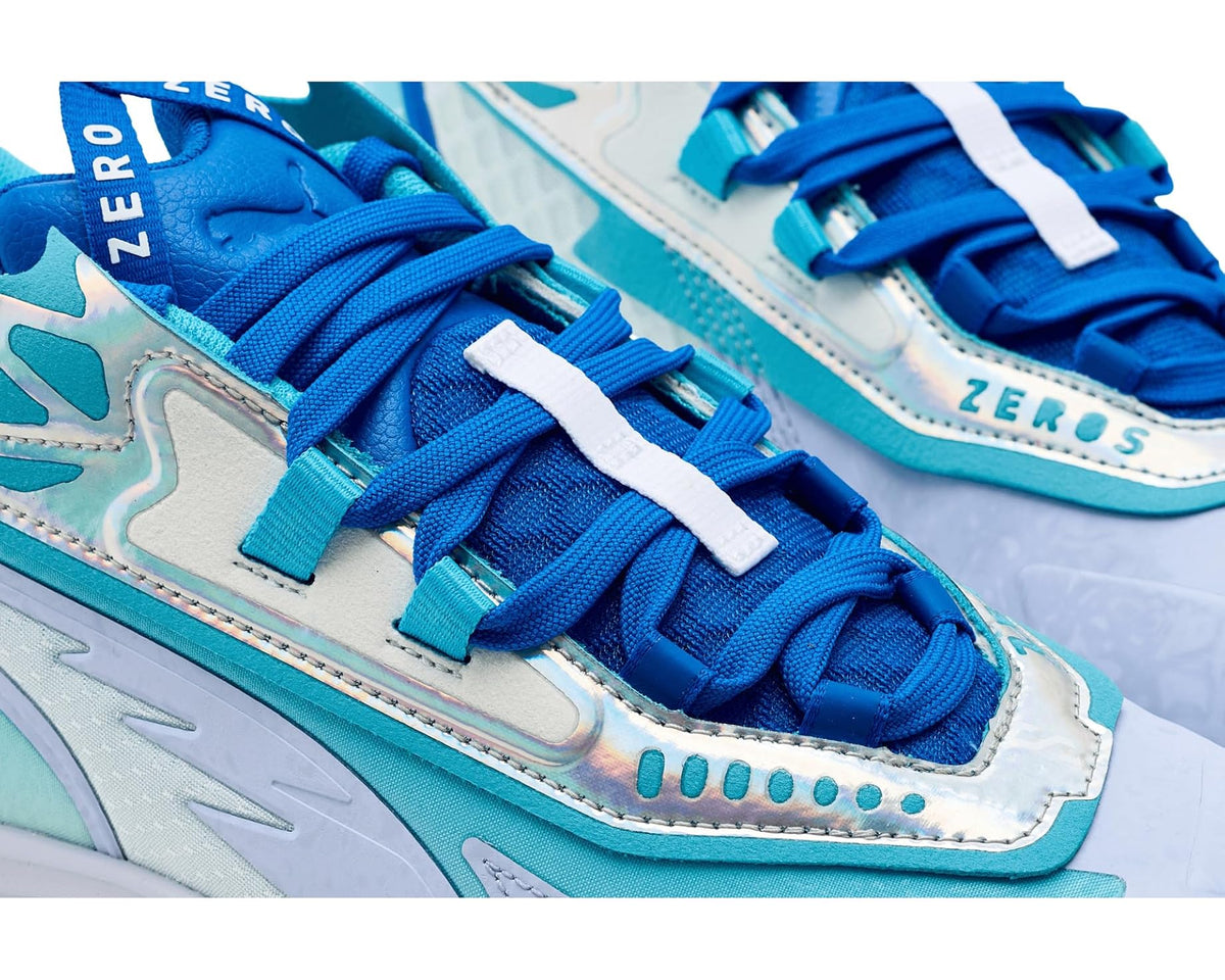 Men's PUMA Scoot Zeros II Crystal Basketball Shoes Peaceful Blue/Bright Aqua