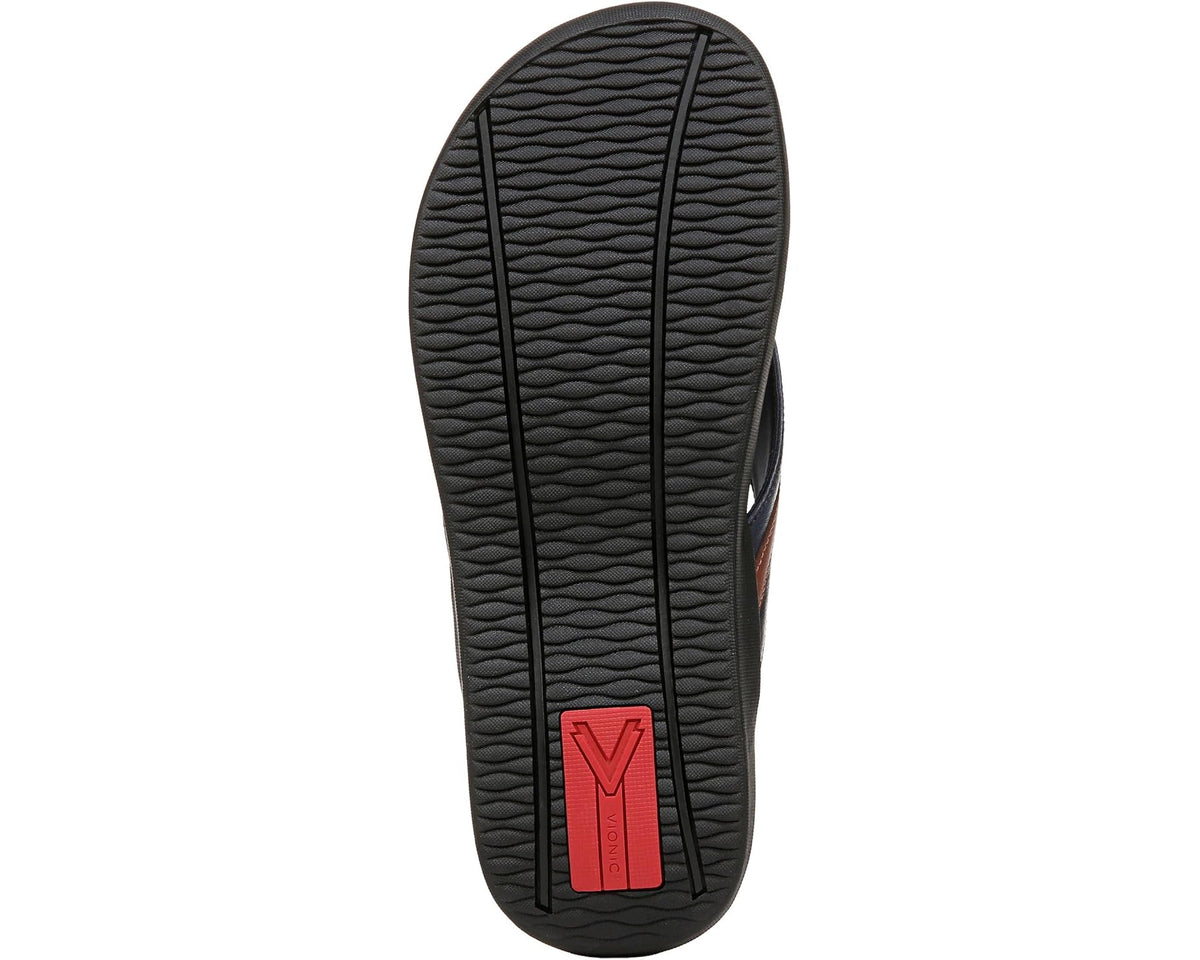 Men's VIONIC Mtide II Navy Brown Sm Leather