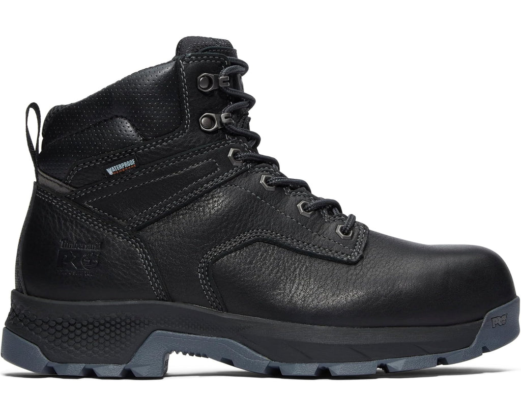 Men's Timberland PRO TITAN EV 6 Composite Safety Toe Waterproof Black Rustler